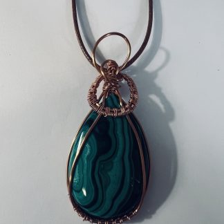 Malachite Teardrop Pendant