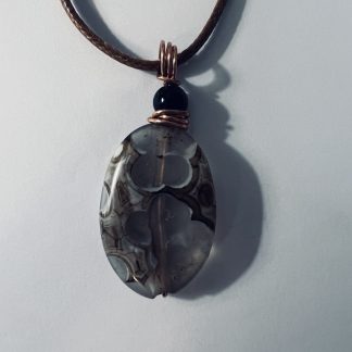 Fossil Coral Oval Pendant