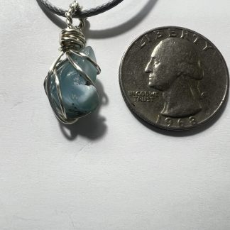 Larimar Raw Nugget Pendant