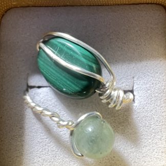 Malachite Oval Statement Ring