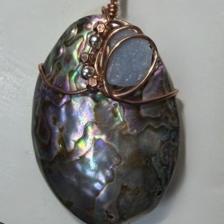 Ocean Aura Abalone Statement Pendant