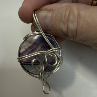 Violet Veil Fluorite Pendant
